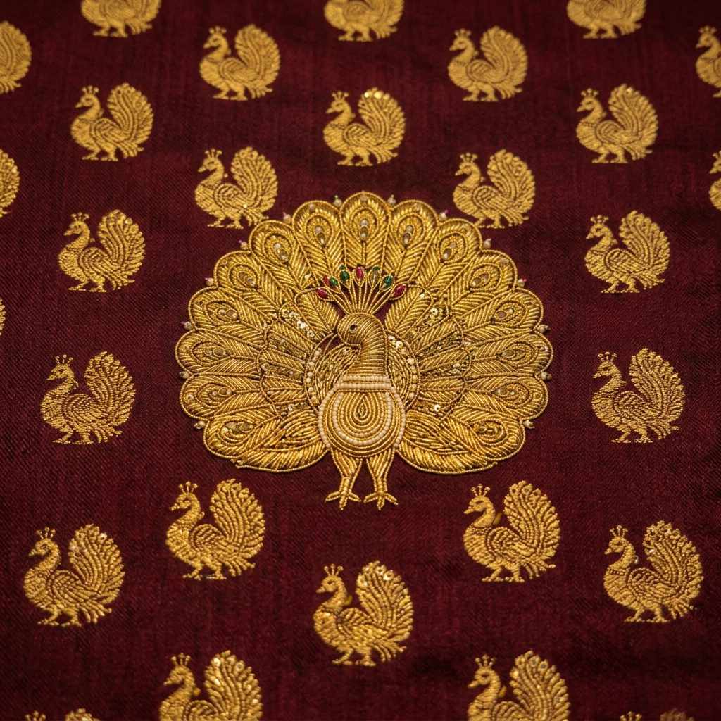 The Timeless Mayil Motif: Peacock Grace in Kanchipuram Silk