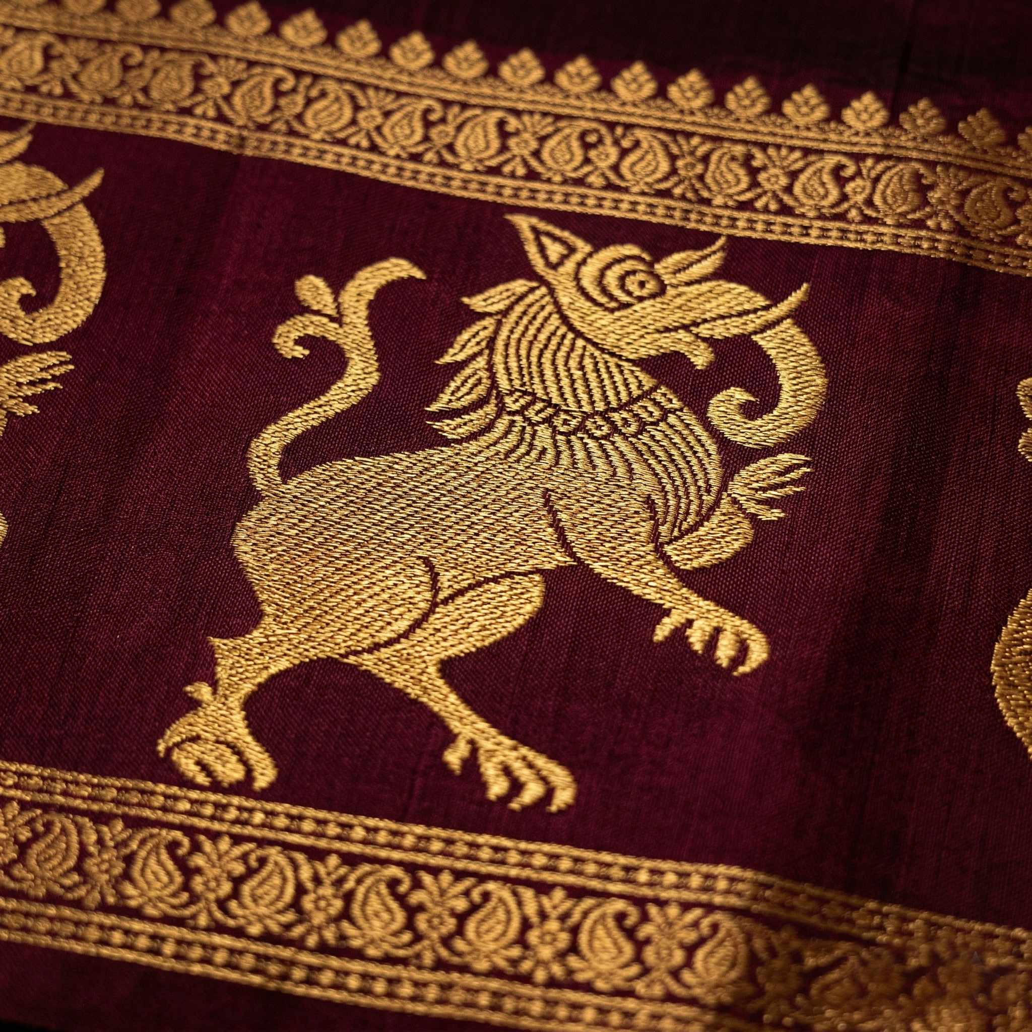 Yaali : The Mythical Guardian Motif in Kanjivaram Sarees