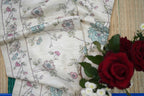 Beige Tussar Floral Printed Saree