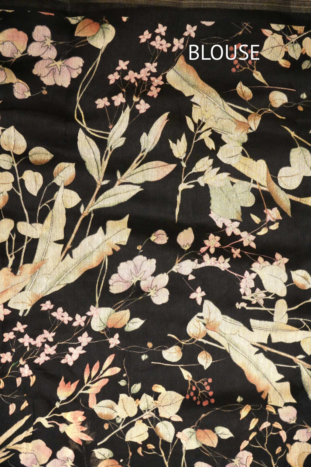 Black Cotton Saree