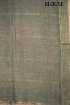 Kalamkari Green Cotton Saree