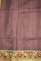 Kantha Work Tussar Silk Saree