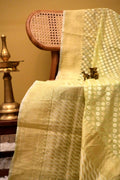 Mint Green Cotton Jamdani Saree
