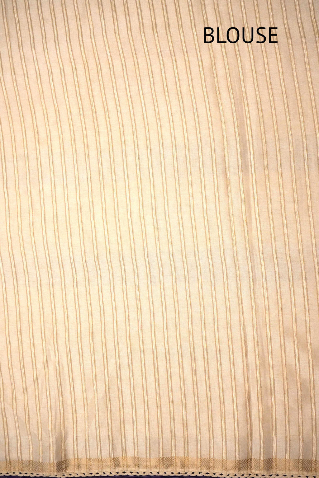 Off‑White Silk Blend Saree