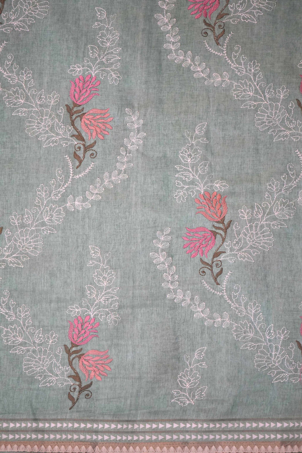 Pista Green Silk‑blend Saree.