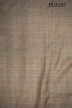 Smoky Grey Tussar Printed Saree