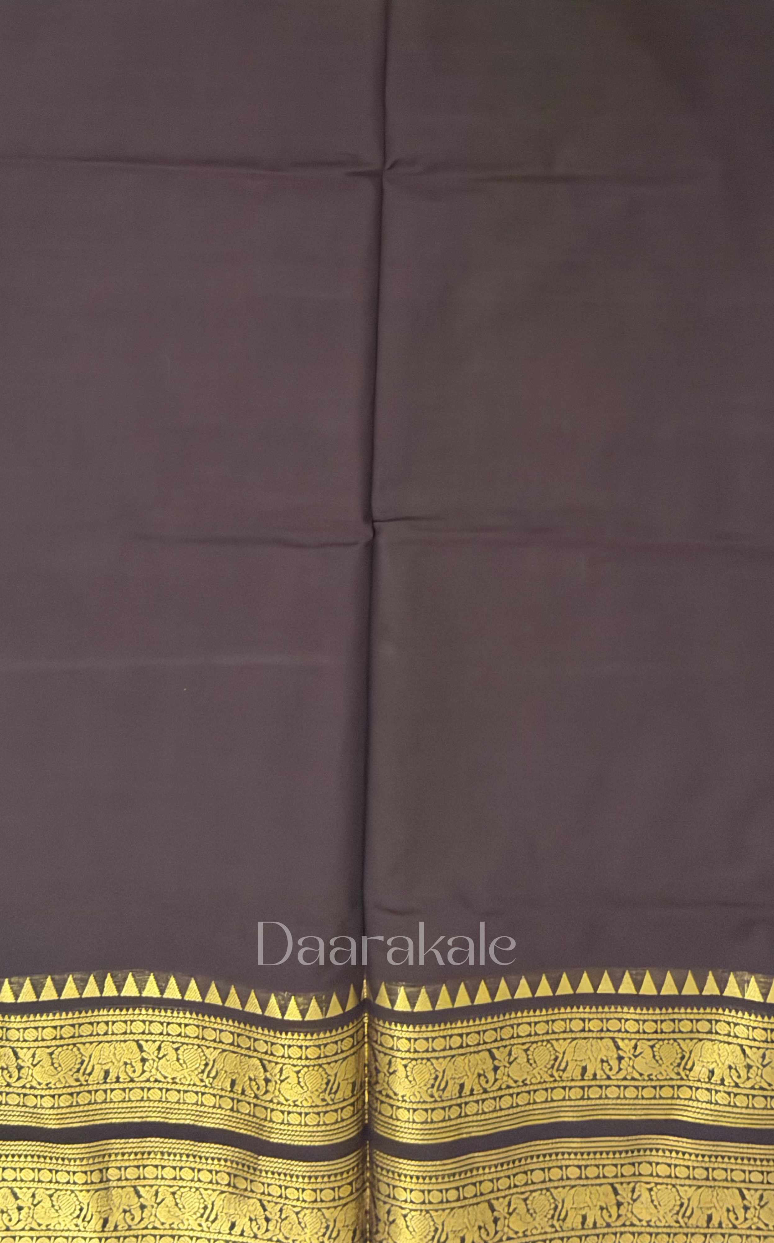 Chettinad Brown Cotton Saree