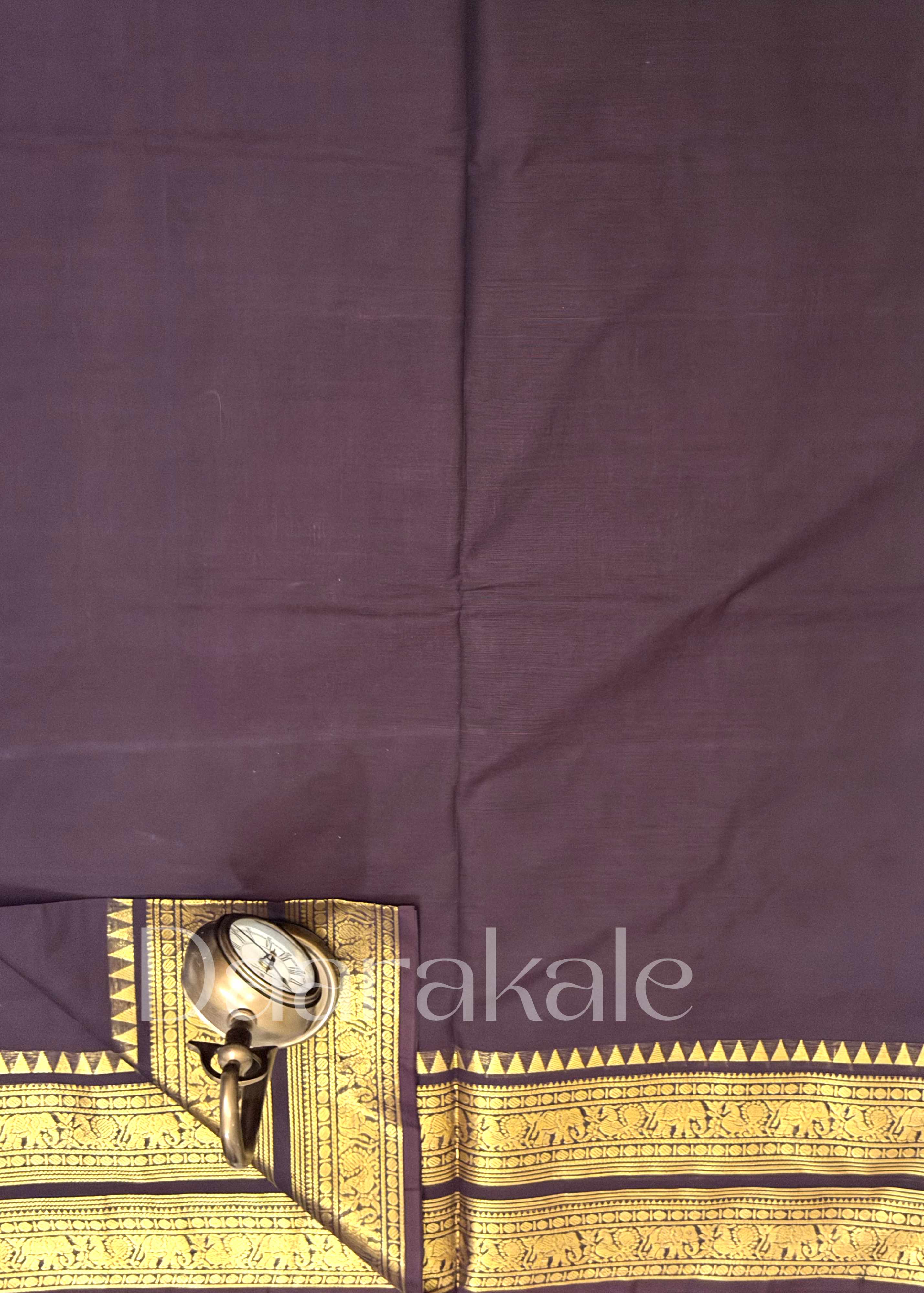 Chettinad Brown Cotton Saree