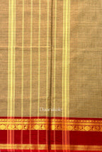 Chettinad Temple Check Cotton Saree