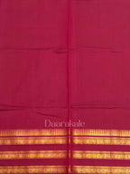 Chetinad maroon cotton saree