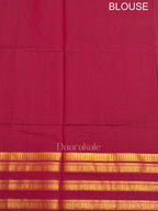 Chetinad maroon cotton saree