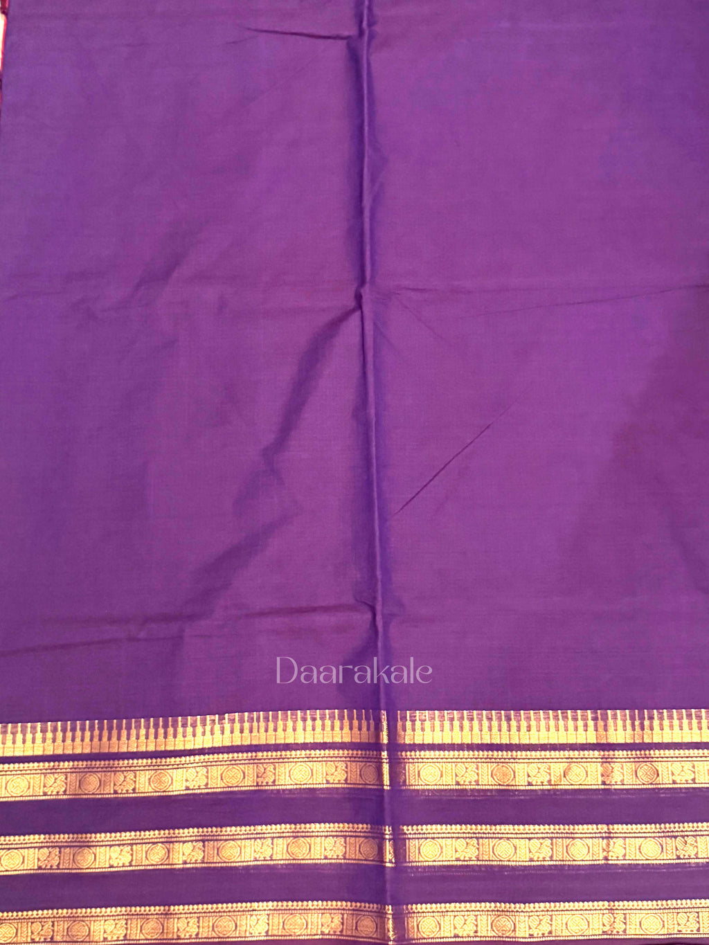 Chettinad deep purple Cotton Saree